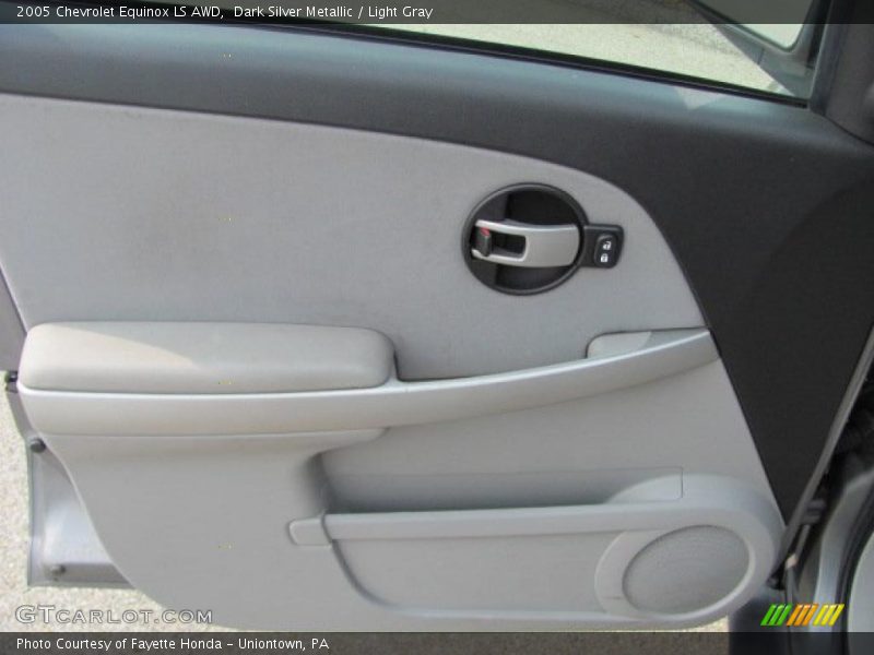 Dark Silver Metallic / Light Gray 2005 Chevrolet Equinox LS AWD