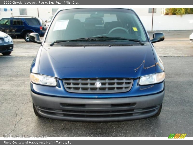 Patriot Blue Pearl / Mist Gray 2000 Chrysler Voyager