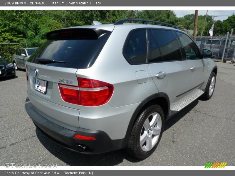 Titanium Silver Metallic / Black 2009 BMW X5 xDrive30i