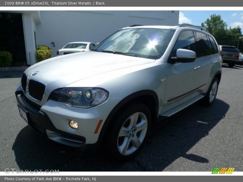 Titanium Silver Metallic / Black 2009 BMW X5 xDrive30i