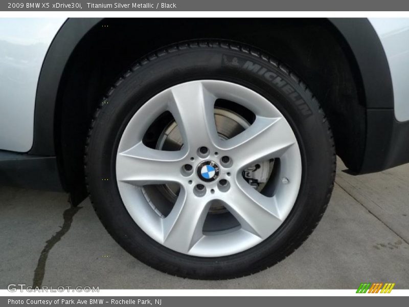 Titanium Silver Metallic / Black 2009 BMW X5 xDrive30i