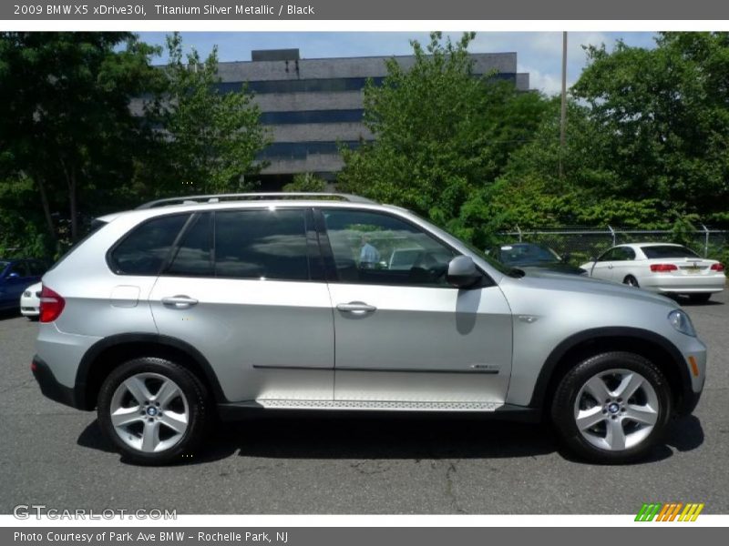 Titanium Silver Metallic / Black 2009 BMW X5 xDrive30i