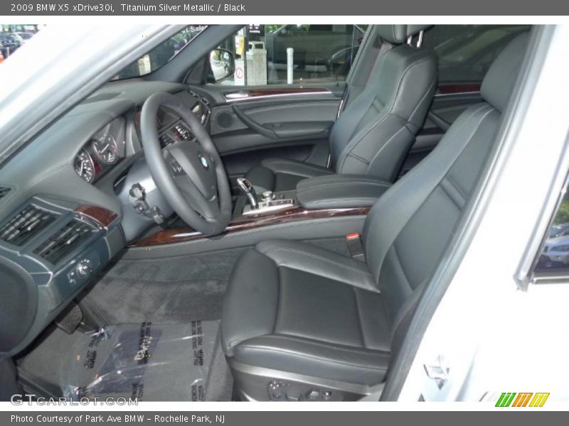 Titanium Silver Metallic / Black 2009 BMW X5 xDrive30i