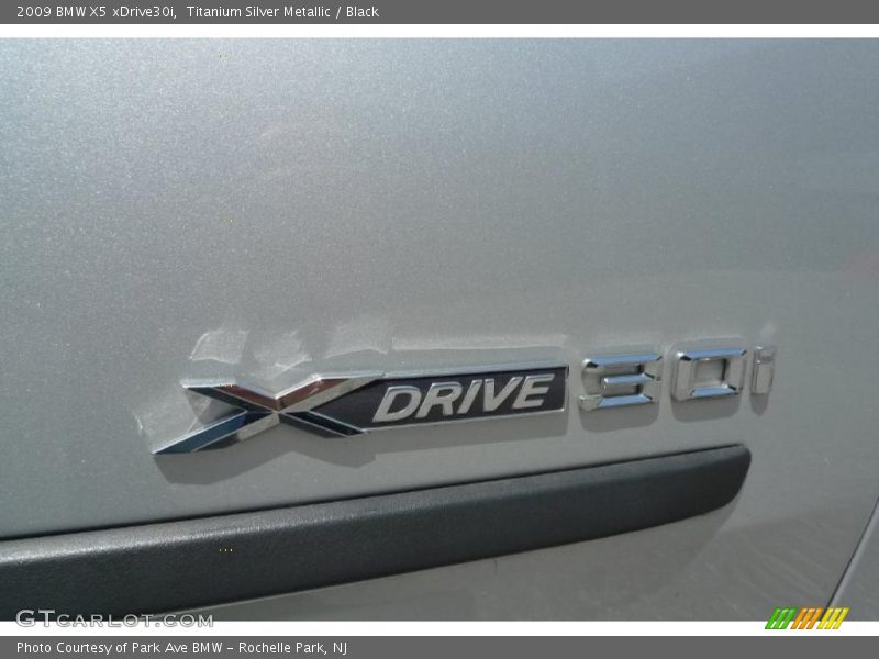 Titanium Silver Metallic / Black 2009 BMW X5 xDrive30i