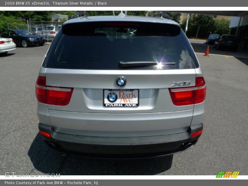 Titanium Silver Metallic / Black 2009 BMW X5 xDrive30i