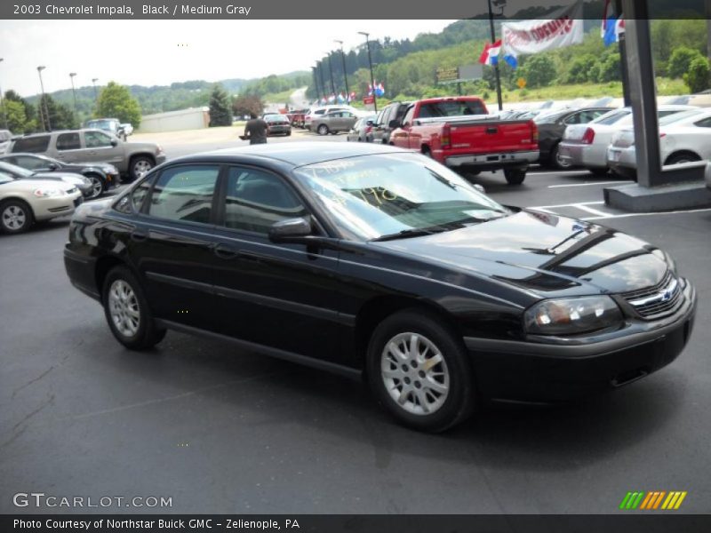 Black / Medium Gray 2003 Chevrolet Impala