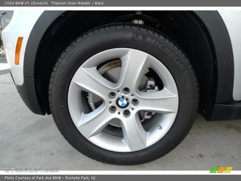 Titanium Silver Metallic / Black 2009 BMW X5 xDrive30i
