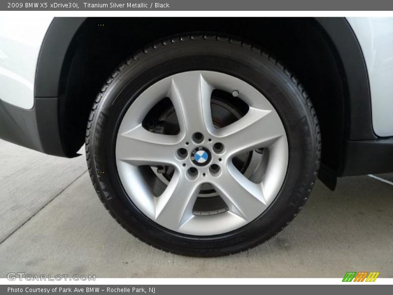 Titanium Silver Metallic / Black 2009 BMW X5 xDrive30i