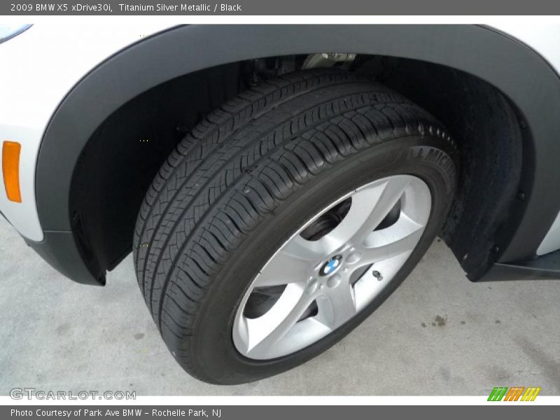 Titanium Silver Metallic / Black 2009 BMW X5 xDrive30i