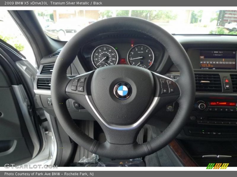 Titanium Silver Metallic / Black 2009 BMW X5 xDrive30i