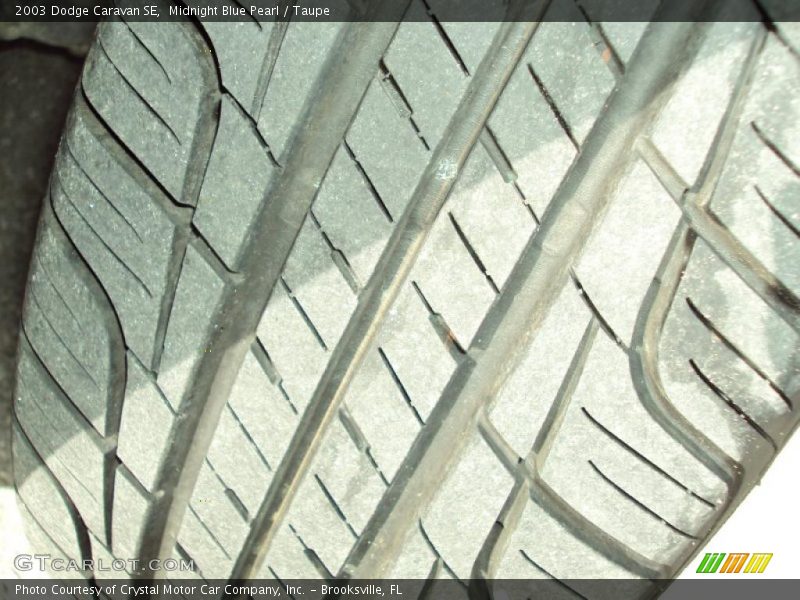 Midnight Blue Pearl / Taupe 2003 Dodge Caravan SE