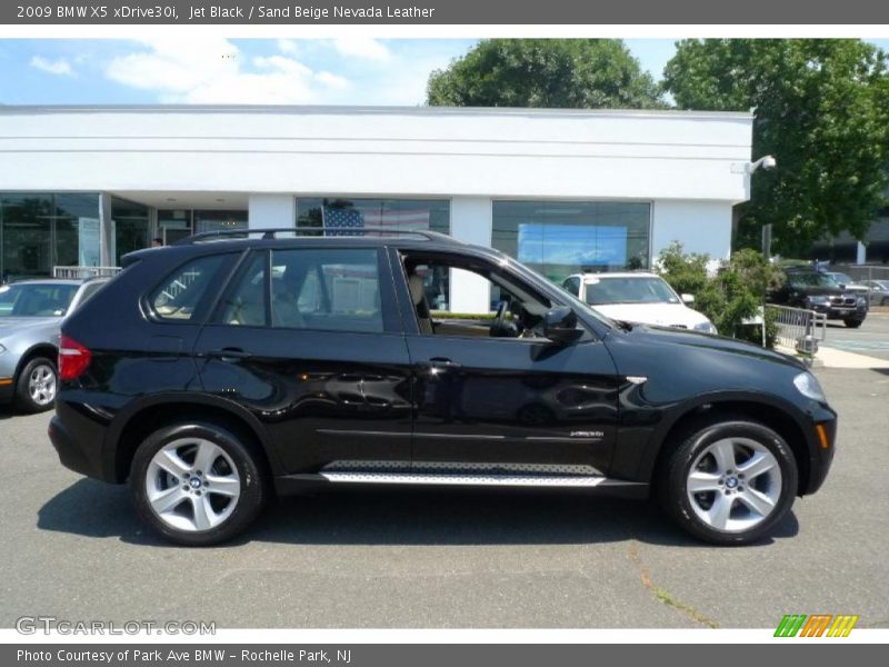 Jet Black / Sand Beige Nevada Leather 2009 BMW X5 xDrive30i