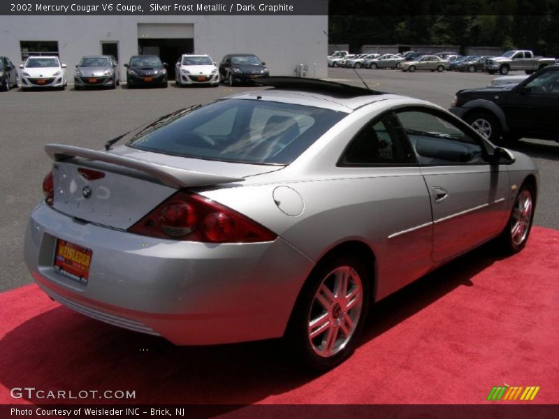 Silver Frost Metallic / Dark Graphite 2002 Mercury Cougar V6 Coupe