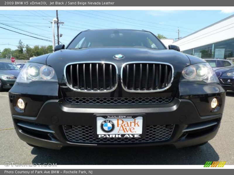 Jet Black / Sand Beige Nevada Leather 2009 BMW X5 xDrive30i