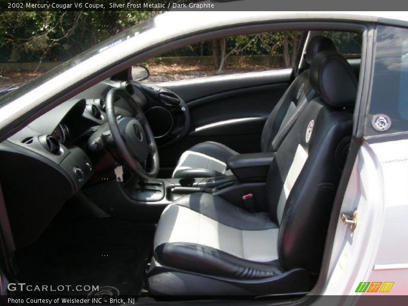 Silver Frost Metallic / Dark Graphite 2002 Mercury Cougar V6 Coupe