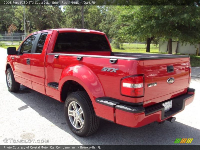 Bright Red / Medium/Dark Flint 2008 Ford F150 STX SuperCab