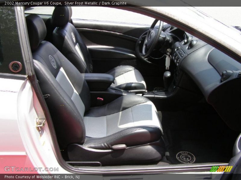 Silver Frost Metallic / Dark Graphite 2002 Mercury Cougar V6 Coupe