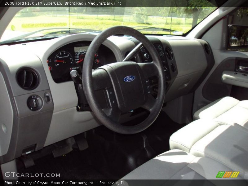 Bright Red / Medium/Dark Flint 2008 Ford F150 STX SuperCab
