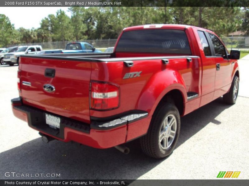 Bright Red / Medium/Dark Flint 2008 Ford F150 STX SuperCab