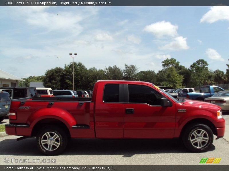 Bright Red / Medium/Dark Flint 2008 Ford F150 STX SuperCab