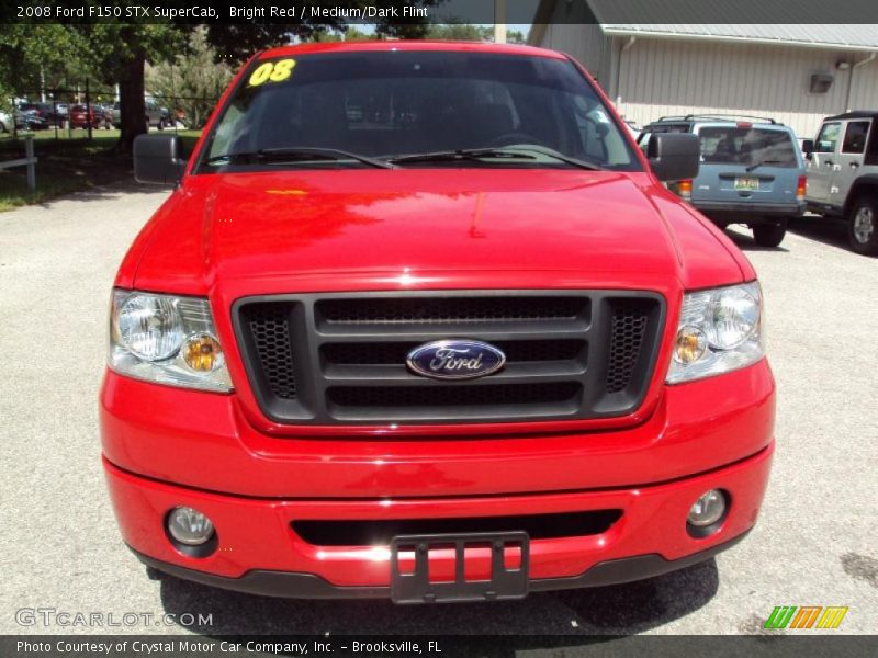 Bright Red / Medium/Dark Flint 2008 Ford F150 STX SuperCab