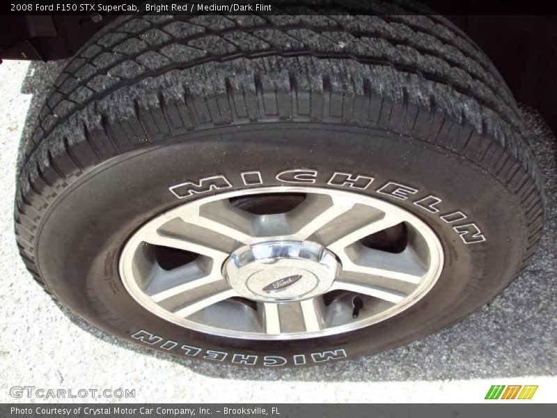 Bright Red / Medium/Dark Flint 2008 Ford F150 STX SuperCab