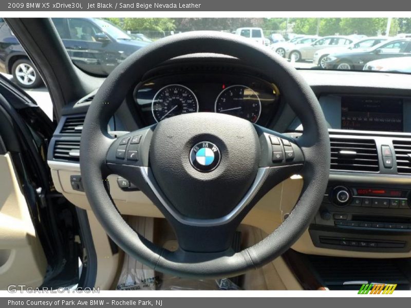 Jet Black / Sand Beige Nevada Leather 2009 BMW X5 xDrive30i