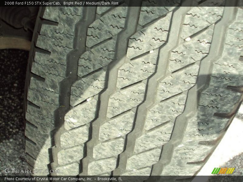 Bright Red / Medium/Dark Flint 2008 Ford F150 STX SuperCab