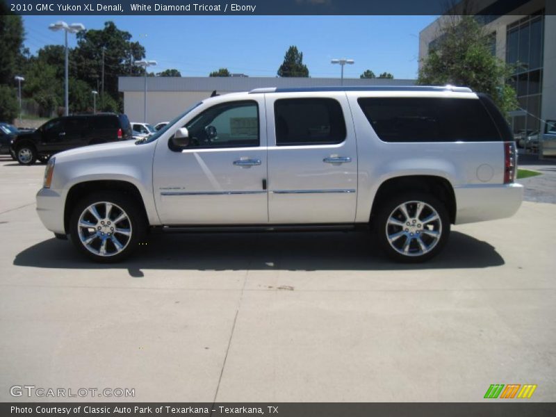 White Diamond Tricoat / Ebony 2010 GMC Yukon XL Denali