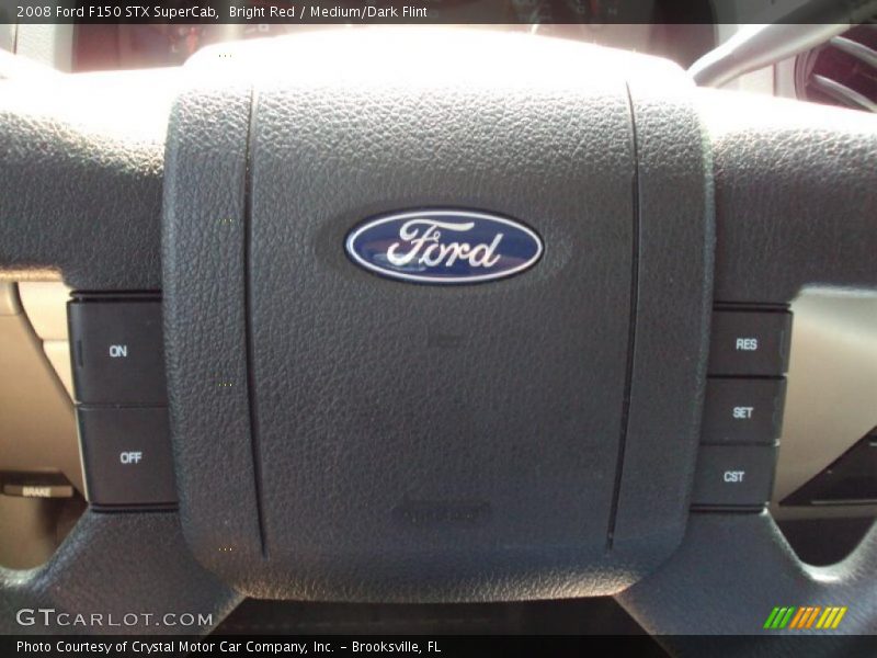 Bright Red / Medium/Dark Flint 2008 Ford F150 STX SuperCab