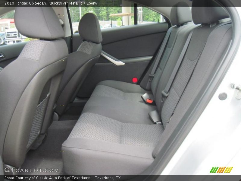 Quicksilver Metallic / Ebony 2010 Pontiac G6 Sedan