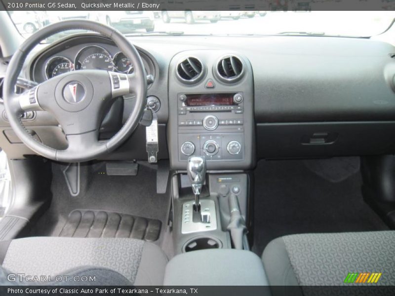 Quicksilver Metallic / Ebony 2010 Pontiac G6 Sedan