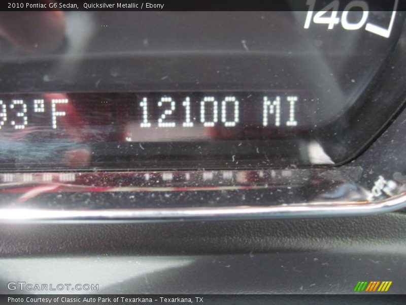 Quicksilver Metallic / Ebony 2010 Pontiac G6 Sedan