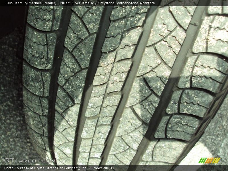 Brilliant Silver Metallic / Greystone Leather/Stone Alcantara 2009 Mercury Mariner Premier