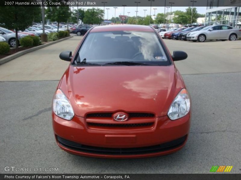 Tango Red / Black 2007 Hyundai Accent GS Coupe