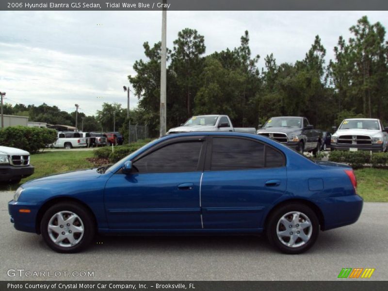 Tidal Wave Blue / Gray 2006 Hyundai Elantra GLS Sedan