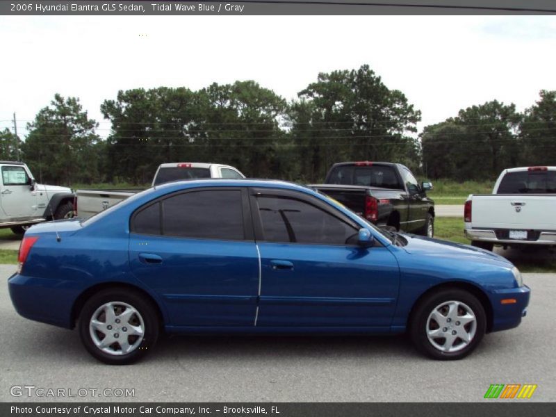 Tidal Wave Blue / Gray 2006 Hyundai Elantra GLS Sedan