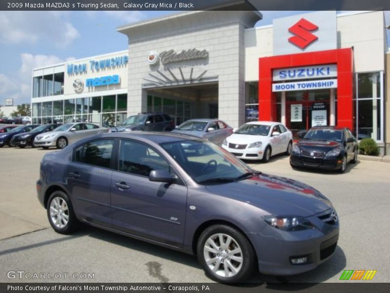 Galaxy Gray Mica / Black 2009 Mazda MAZDA3 s Touring Sedan