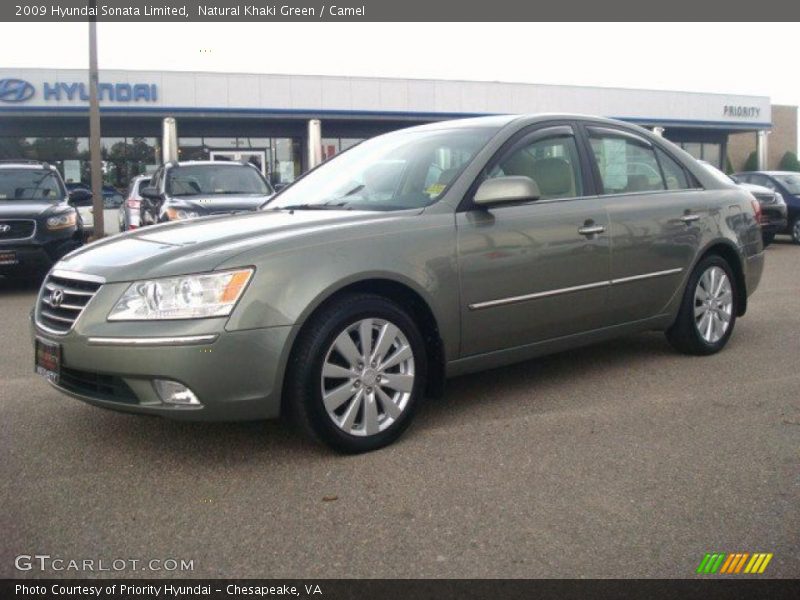 Natural Khaki Green / Camel 2009 Hyundai Sonata Limited