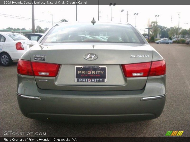 Natural Khaki Green / Camel 2009 Hyundai Sonata Limited