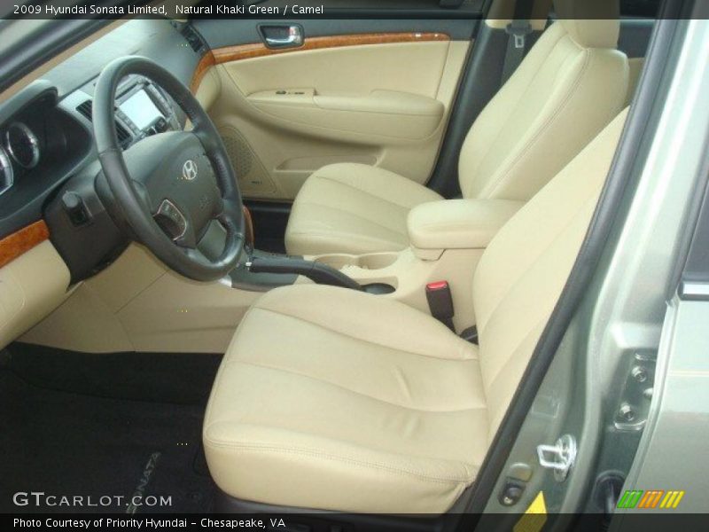 Natural Khaki Green / Camel 2009 Hyundai Sonata Limited