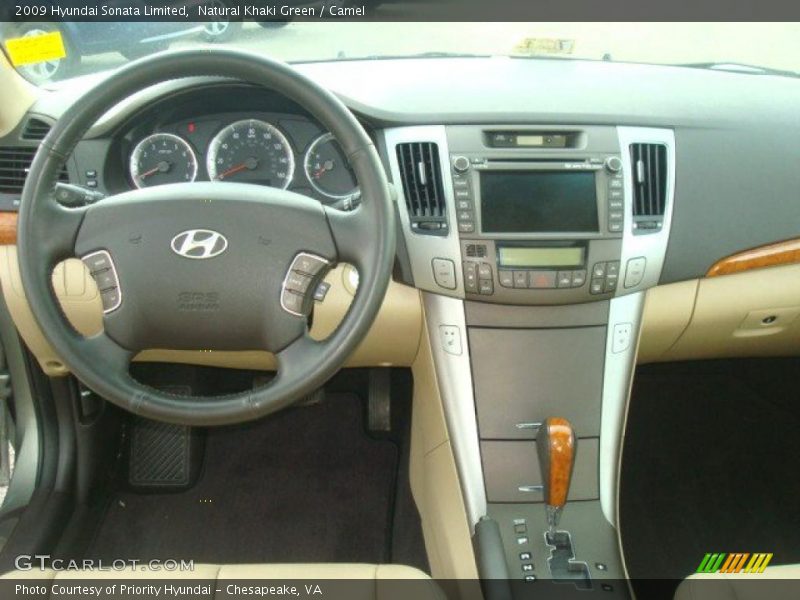Natural Khaki Green / Camel 2009 Hyundai Sonata Limited