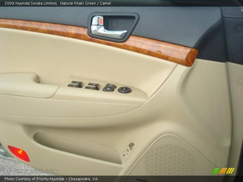 Natural Khaki Green / Camel 2009 Hyundai Sonata Limited