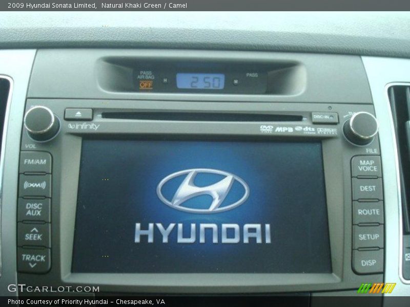 Natural Khaki Green / Camel 2009 Hyundai Sonata Limited