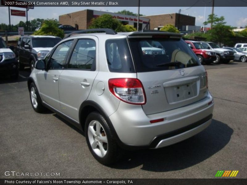 Silky Silver Metallic / Black 2007 Suzuki SX4 Convenience AWD