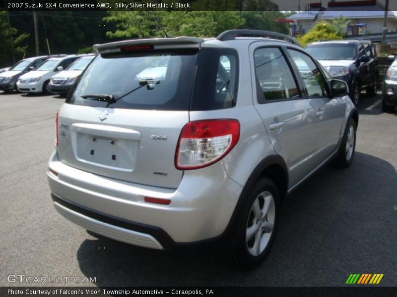 Silky Silver Metallic / Black 2007 Suzuki SX4 Convenience AWD