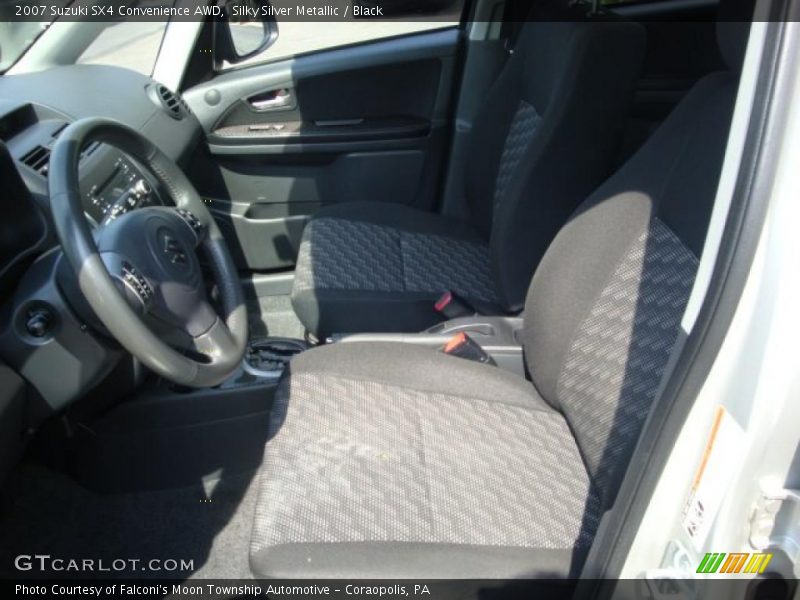 Silky Silver Metallic / Black 2007 Suzuki SX4 Convenience AWD