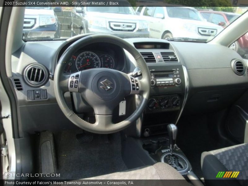 Silky Silver Metallic / Black 2007 Suzuki SX4 Convenience AWD