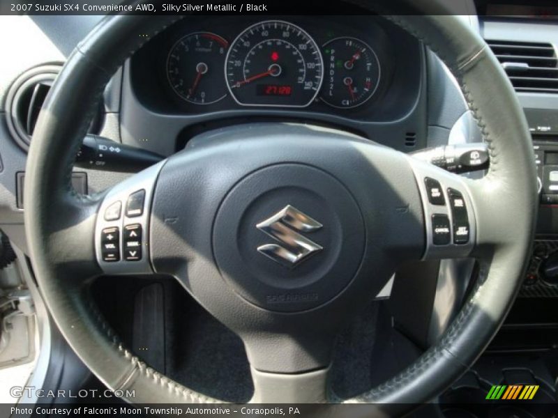 Silky Silver Metallic / Black 2007 Suzuki SX4 Convenience AWD