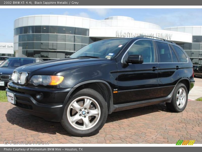 Black Sapphire Metallic / Grey 2002 BMW X5 4.4i